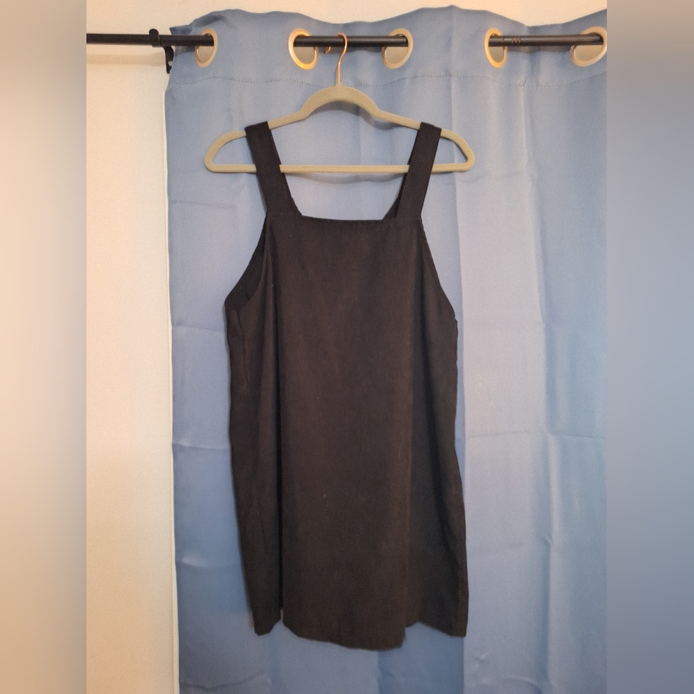 Velvet overall dress